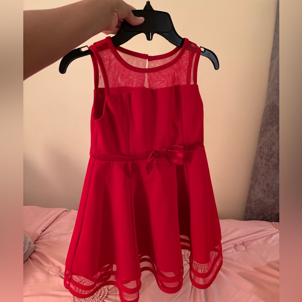 Little girl red dress